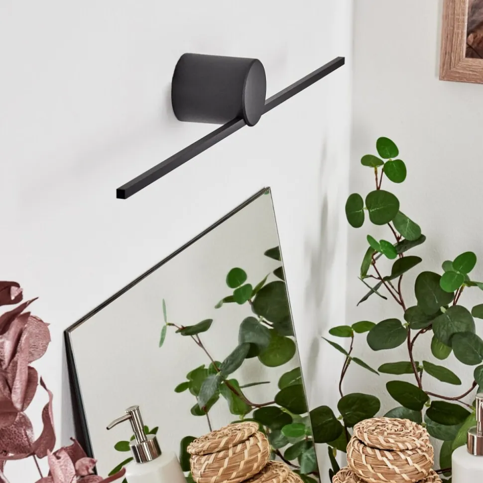 Lampe Miroirpuharila Led Noir, 1 Lumiere