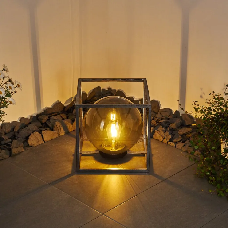 Lampe Solaire Albuquerque Led Argente, 1 Lumiere