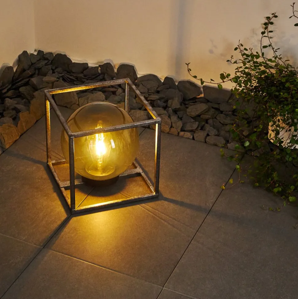 Lampe Solaire Albuquerque Led Argente, 1 Lumiere