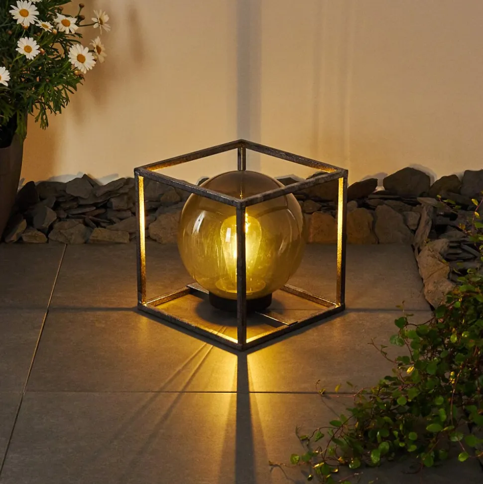 Lampe Solaire Albuquerque Led Argente, 1 Lumiere