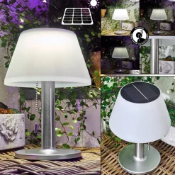 Lampe Solaire Alcudia Led Blanc, 1 Lumiere