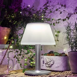 Lampe Solaire Alcudia Led Blanc, 1 Lumiere