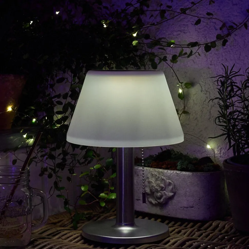 Lampe Solaire Alcudia Led Blanc, 1 Lumiere