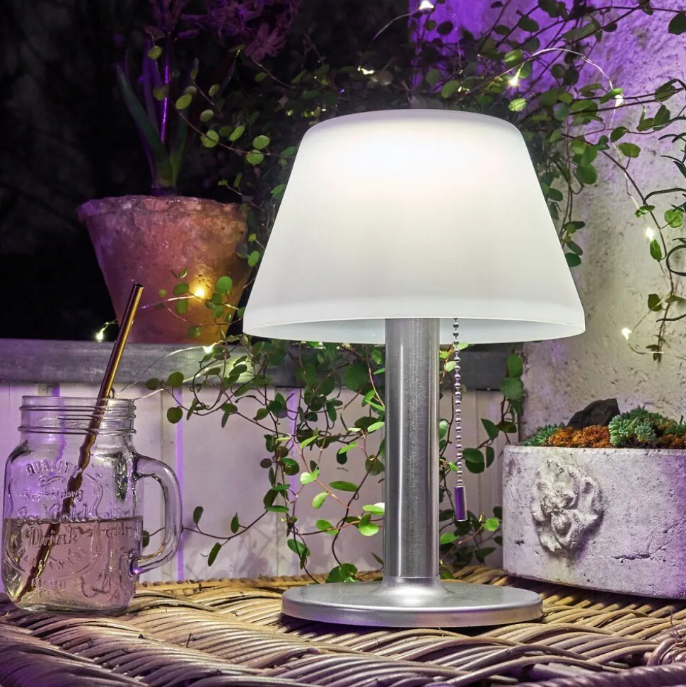 Lampe Solaire Alcudia Led Blanc, 1 Lumiere