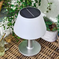 Lampe Solaire Alcudia Led Blanc, 1 Lumiere