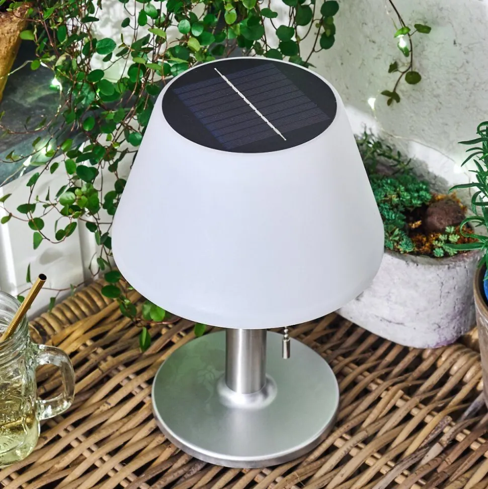 Lampe Solaire Alcudia Led Blanc, 1 Lumiere