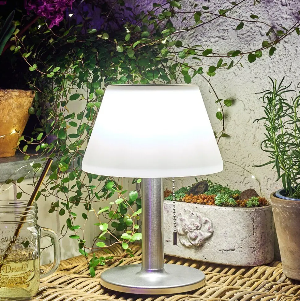 Lampe Solaire Alcudia Led Blanc, 1 Lumiere