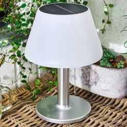 Lampe Solaire Alcudia Led Blanc, 1 Lumiere