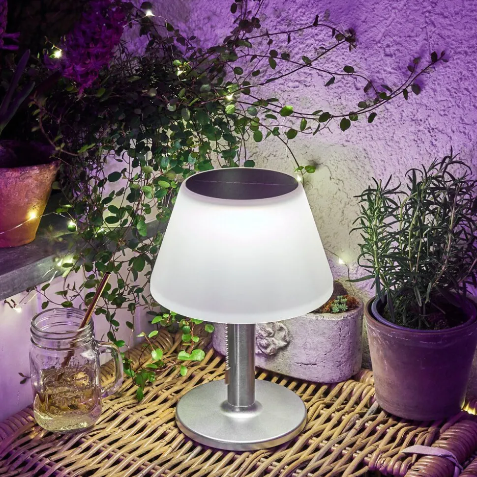 Lampe Solaire Alcudia Led Blanc, 1 Lumiere