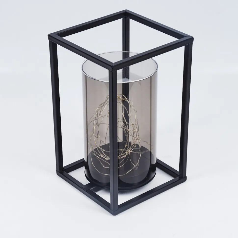 Lampe Solaire Aracaju Led Noir, 40 Lumieres