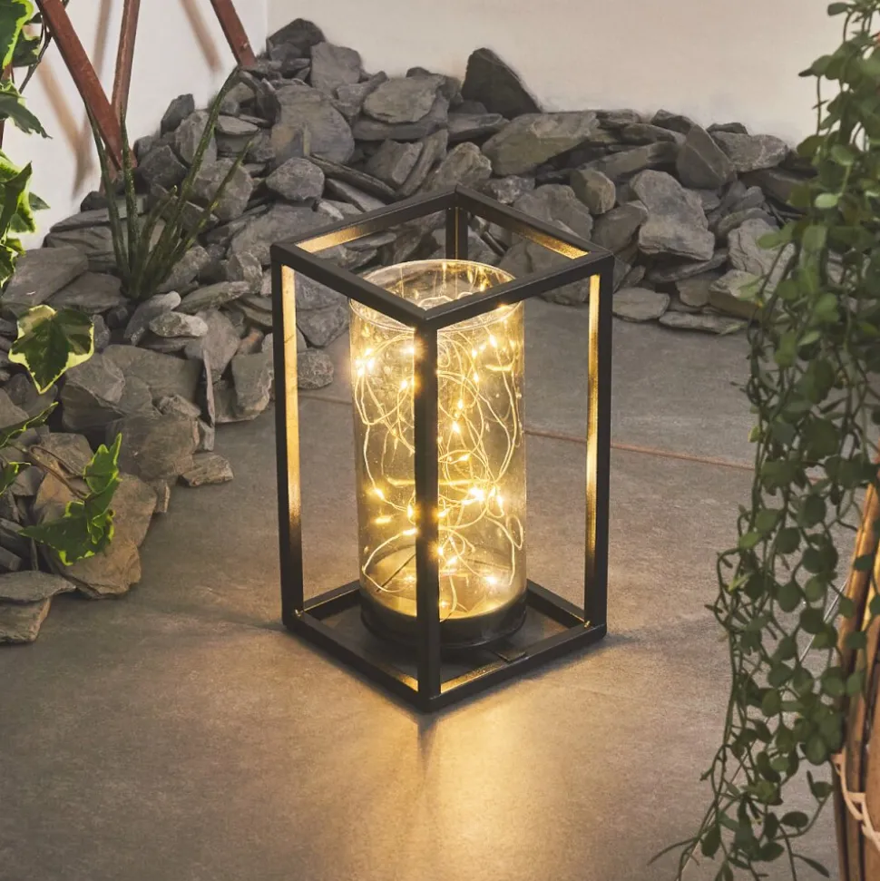 Lampe Solaire Aracaju Led Noir, 30 Lumieres