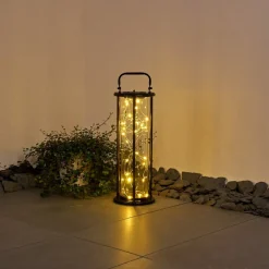 Lampe Solaire Aracaju Led Noir, 1 Lumiere