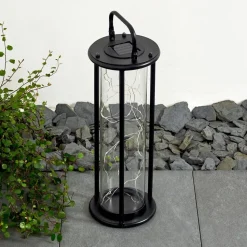 Lampe Solaire Aracaju Led Noir, 1 Lumiere