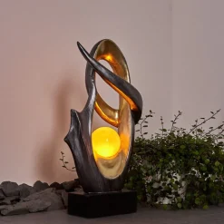 Lampe Solaire Benevento Led Or, Argente, 1 Lumiere