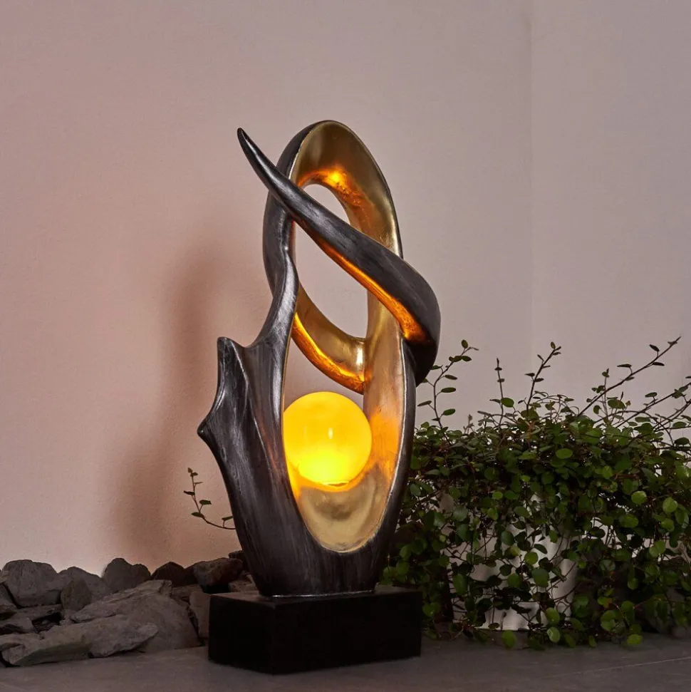 Lampe Solaire Benevento Led Or, Argente, 1 Lumiere