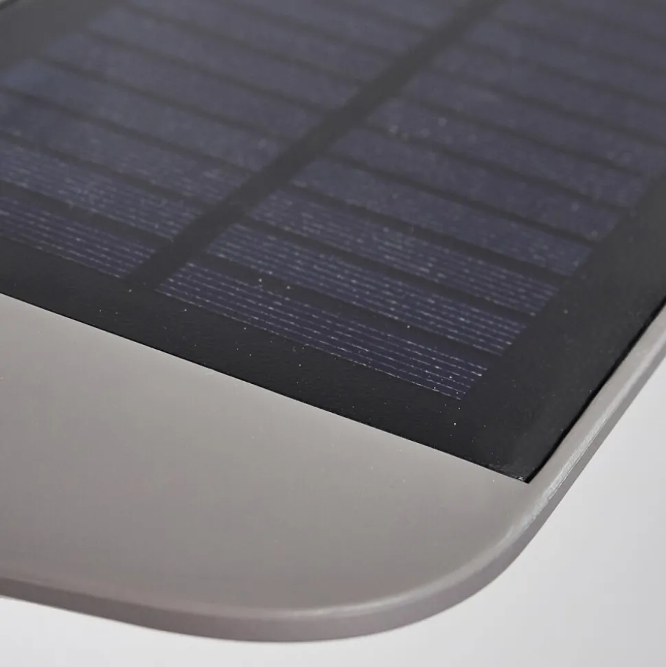 Lampe Solaire Camden Led Gris, 1 Lumiere, Detecteur De Mouvement
