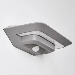 Lampe Solaire Camden Led Gris, 1 Lumiere, Detecteur De Mouvement
