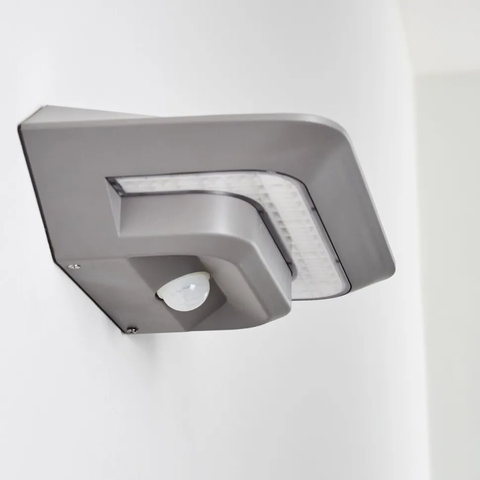 Lampe Solaire Camden Led Gris, 1 Lumiere, Detecteur De Mouvement