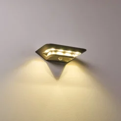 Lampe Solaire Camden Led Gris, 1 Lumiere, Detecteur De Mouvement