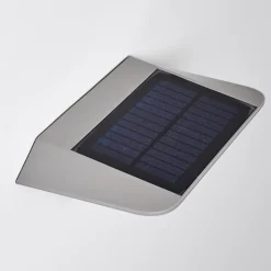 Lampe Solaire Camden Led Gris, 1 Lumiere, Detecteur De Mouvement