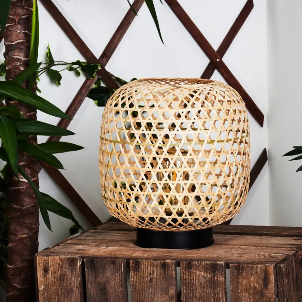 Lampe Solaire Conneaut Led Bois Clair, Noir, 1 Lumiere
