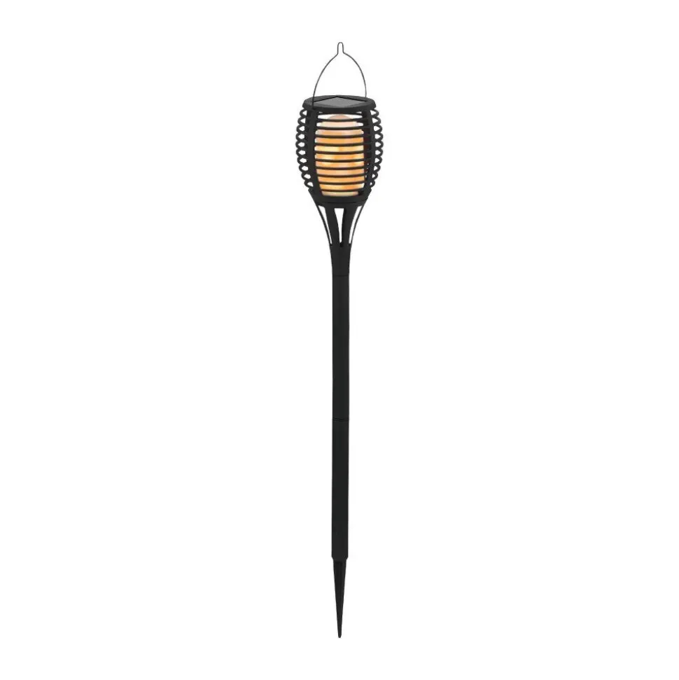Lampe Solaire Eglo Fackel Led Noir, 12 Lumieres