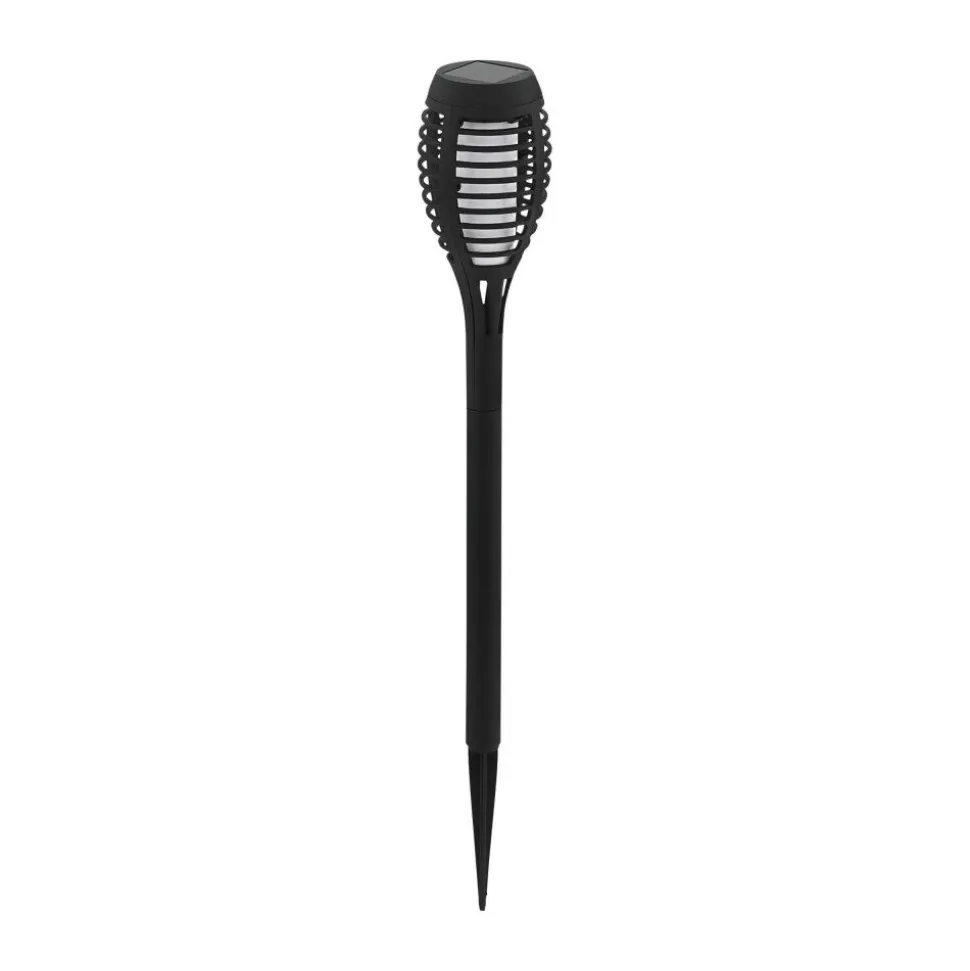Lampe Solaire Eglo Fackel Led Noir, 12 Lumieres