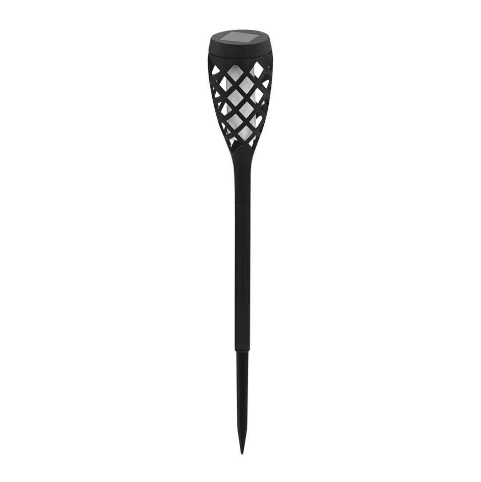 Lampe Solaire Eglo Fackel Led Noir, 10 Lumieres