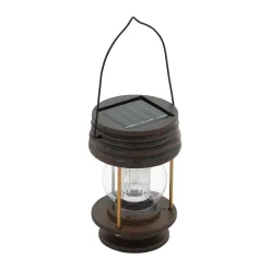 Lampe Solaire Eglo Laterne Led Brun, 1 Lumiere