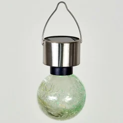 Lampe Solaire Falco Led Acier Inoxydable, 1 Lumiere, Changeur De Couleurs