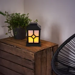 Lampe Solaire Folgarida Led Noir, 64 Lumieres