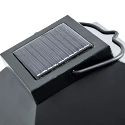 Lampe Solaire Folgarida Led Noir, 64 Lumieres
