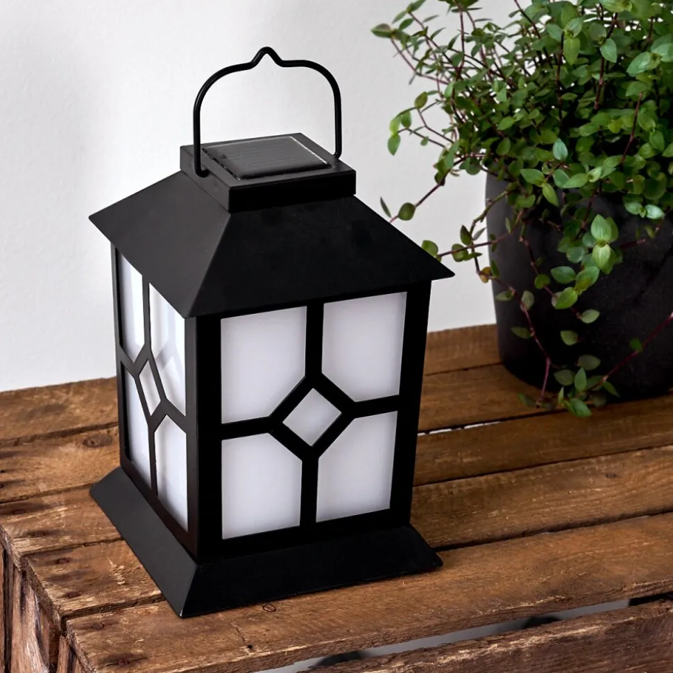 Lampe Solaire Folgarida Led Noir, 64 Lumieres