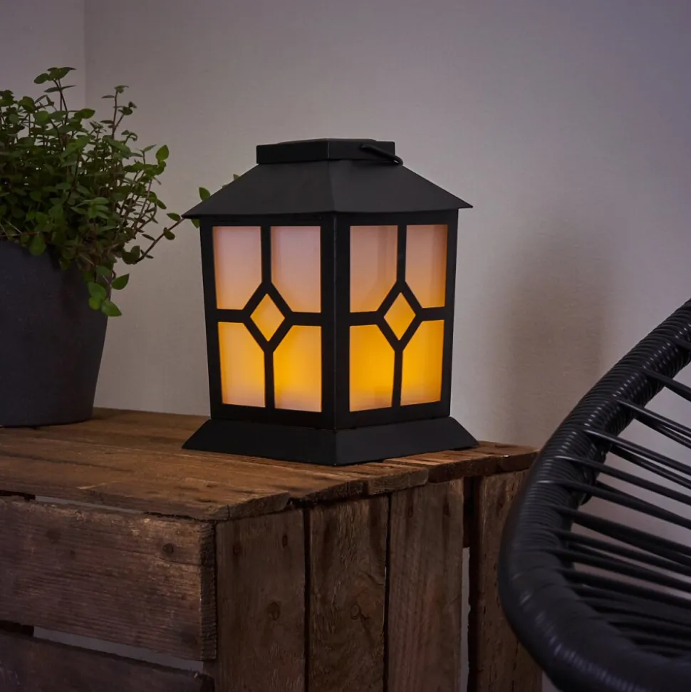 Lampe Solaire Folgarida Led Noir, 64 Lumieres