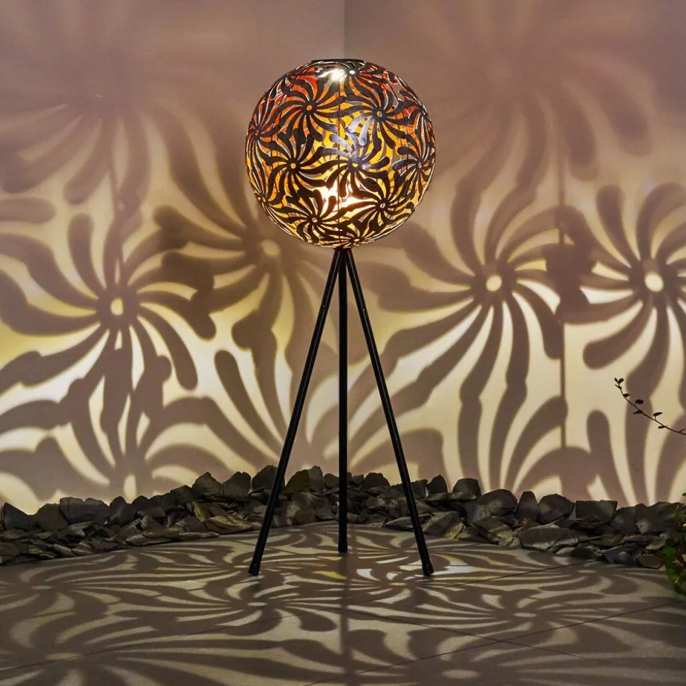 Lampe Solaire Gilbert Led Noir, 1 Lumiere