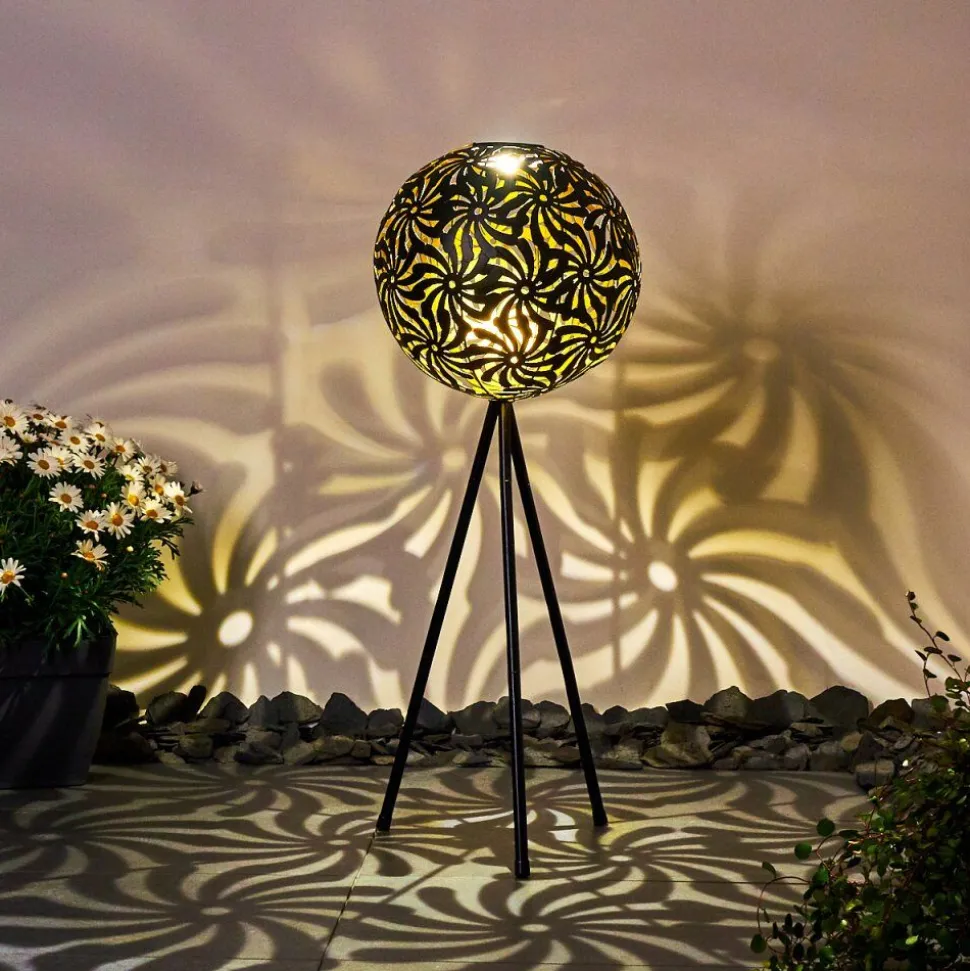 Lampe Solaire Gilbert Led Noir, 1 Lumiere