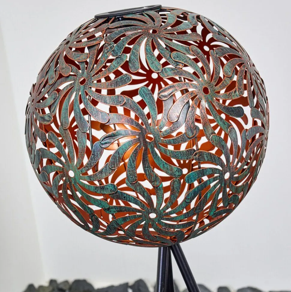 Lampe Solaire Gilbert Led Vert Antique, 1 Lumiere