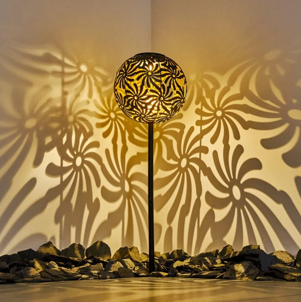 Lampe Solaire Gilbert Led Noir, 1 Lumiere