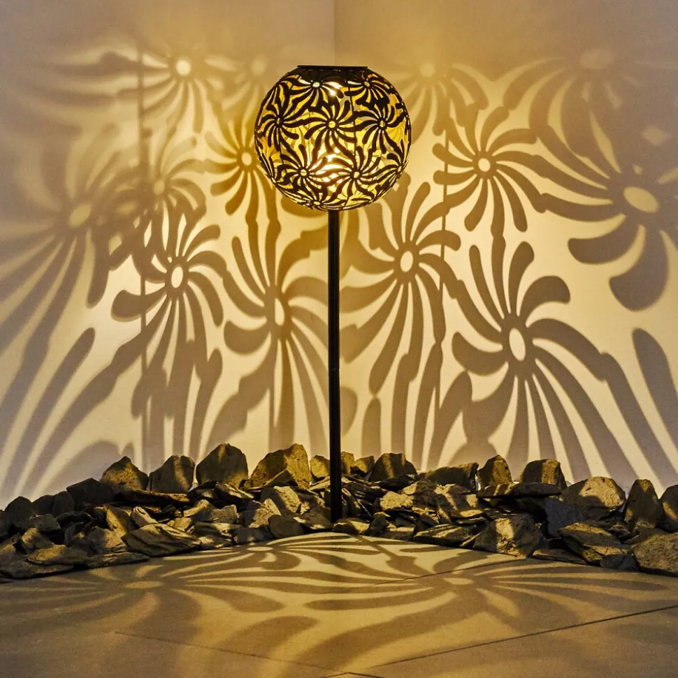 Lampe Solaire Gilbert Led Noir, 1 Lumiere