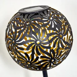 Lampe Solaire Gilbert Led Noir, 1 Lumiere
