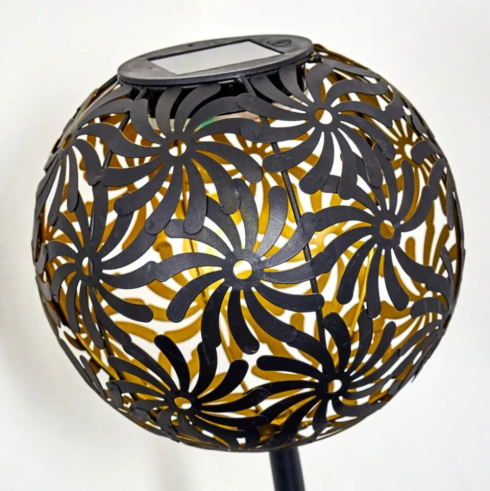 Lampe Solaire Gilbert Led Noir, 1 Lumiere