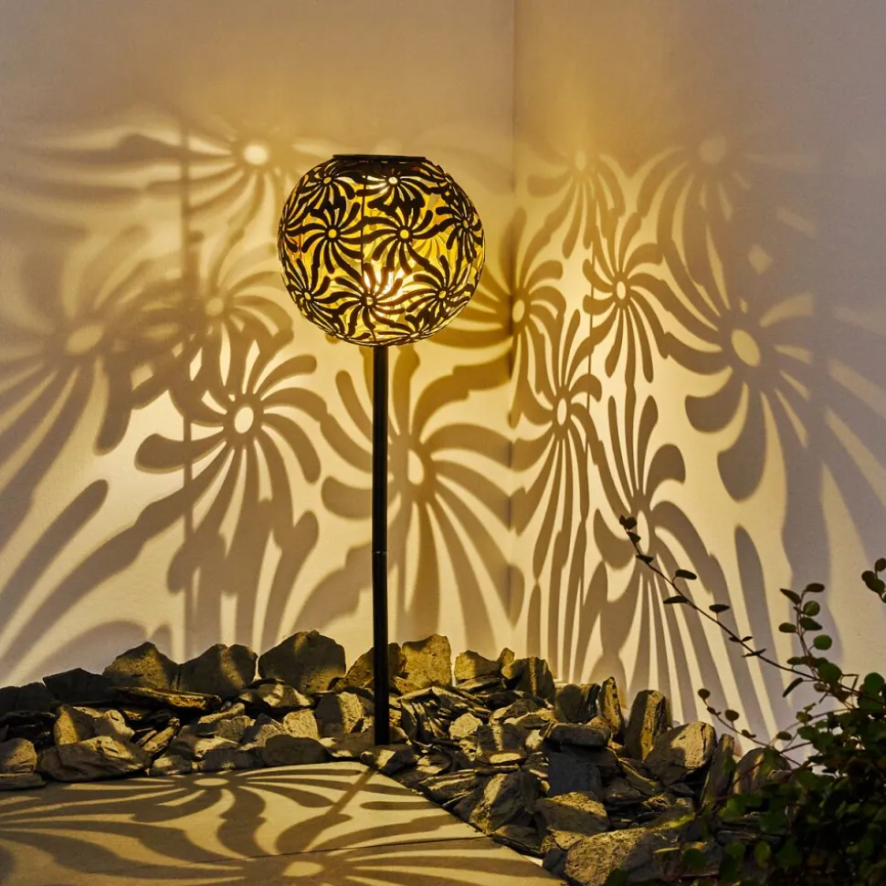 Lampe Solaire Gilbert Led Noir, 1 Lumiere