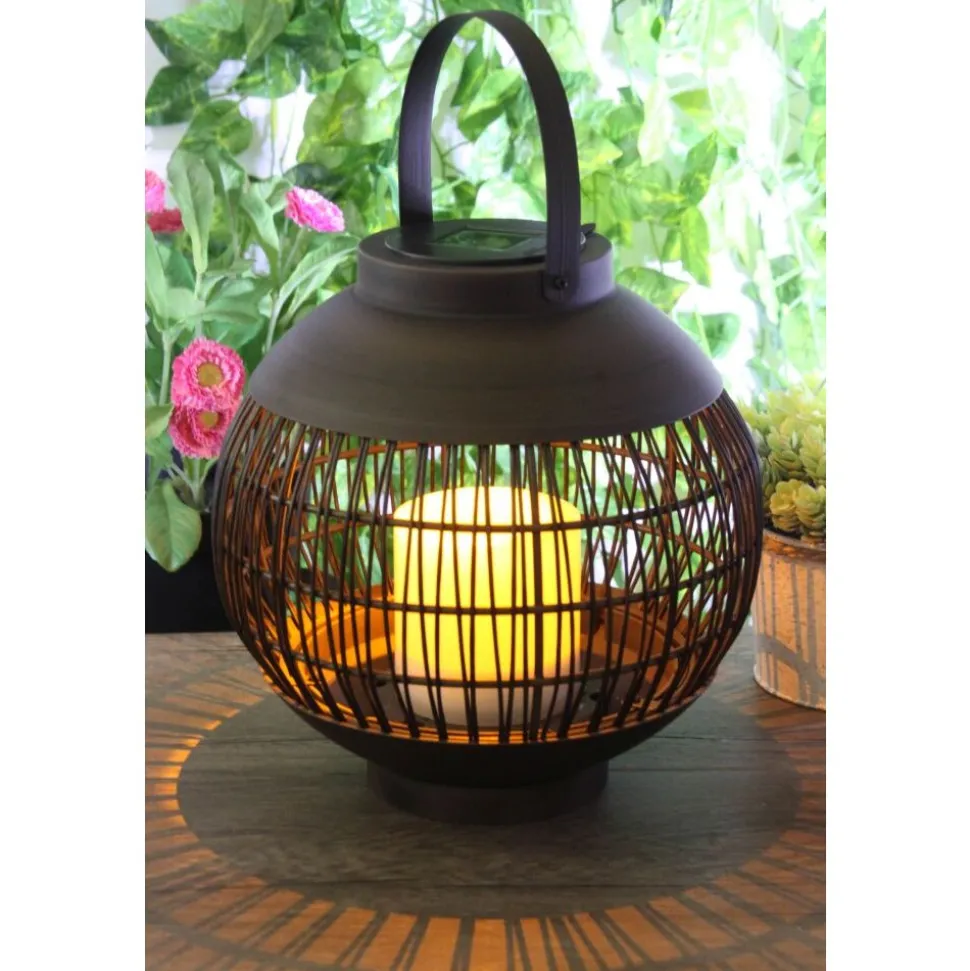 Lampe Solaire Globo Don Led Noir, 1 Lumiere