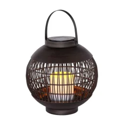 Lampe Solaire Globo Don Led Noir, 1 Lumiere