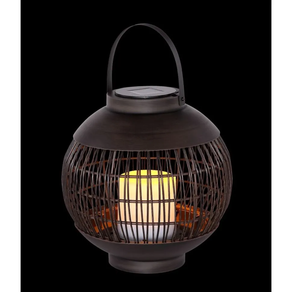 Lampe Solaire Globo Don Led Noir, 1 Lumiere