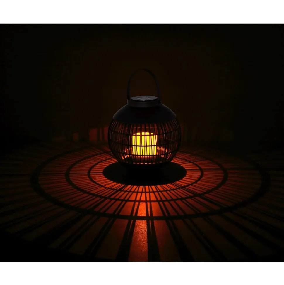 Lampe Solaire Globo Don Led Noir, 1 Lumiere