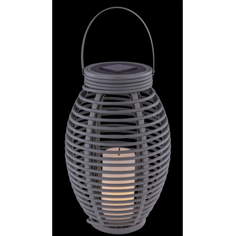 Lampe Solaire Globo Don Led Gris, 1 Lumiere