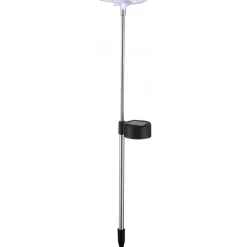 Lampe Solaire Globo Led Acier Inoxydable, 1 Lumiere