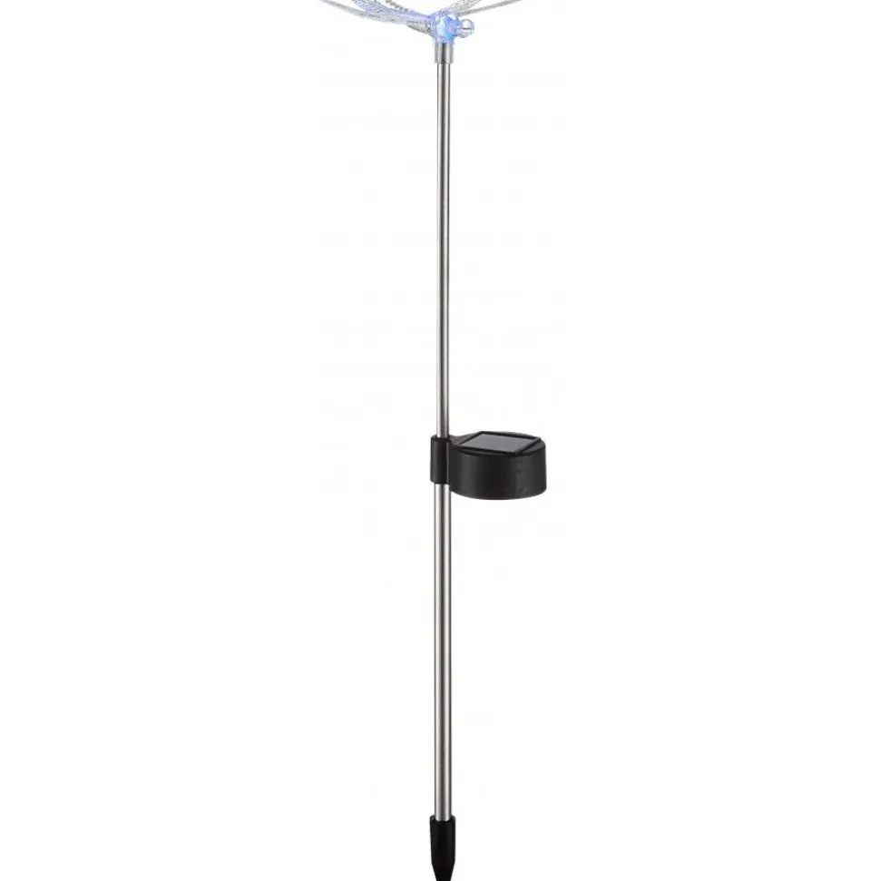 Lampe Solaire Globo Led Acier Inoxydable, 1 Lumiere