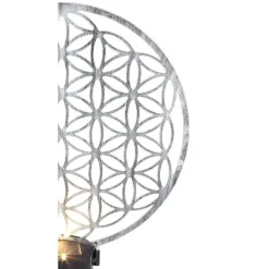 Lampe Solaire Globo Led Argente, 2 Lumieres